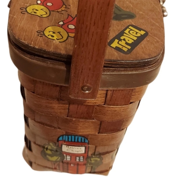 Hand Painted Basket - Picture 3 of 7